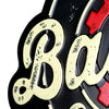 The Badass Garage Embossed Shaped Metal Wall Sign - 18.5" x 13.5"